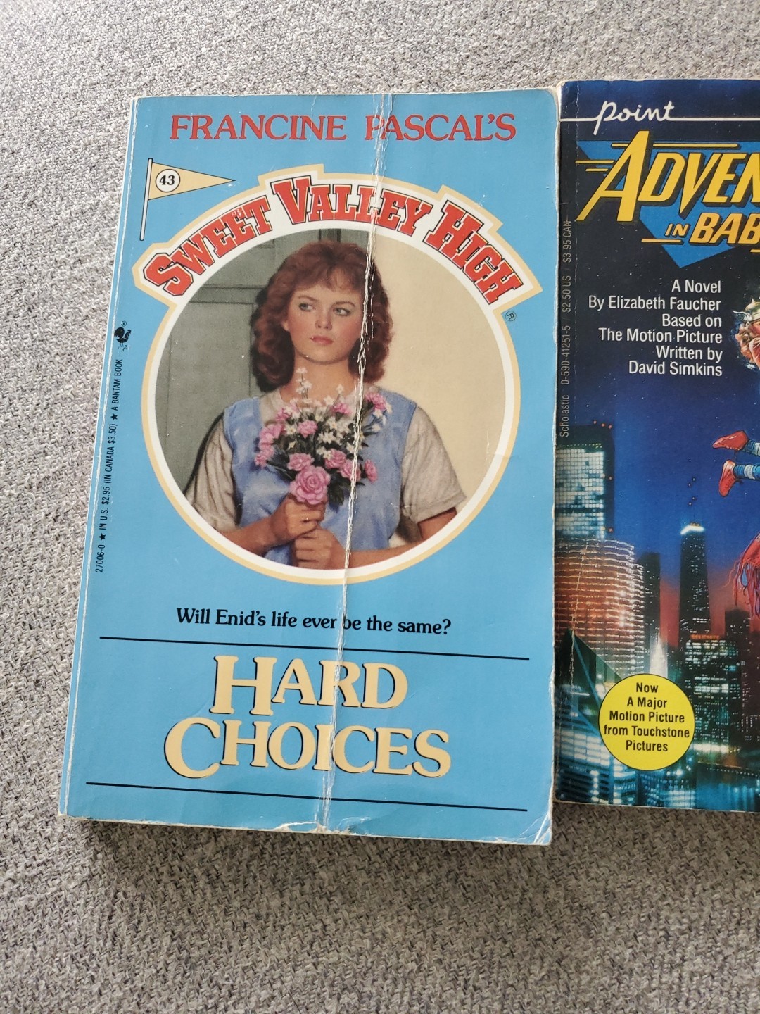 Mixed Lot Of 4 Vintage Kids/Teen Books Schoolastic More Sweet Valley High
