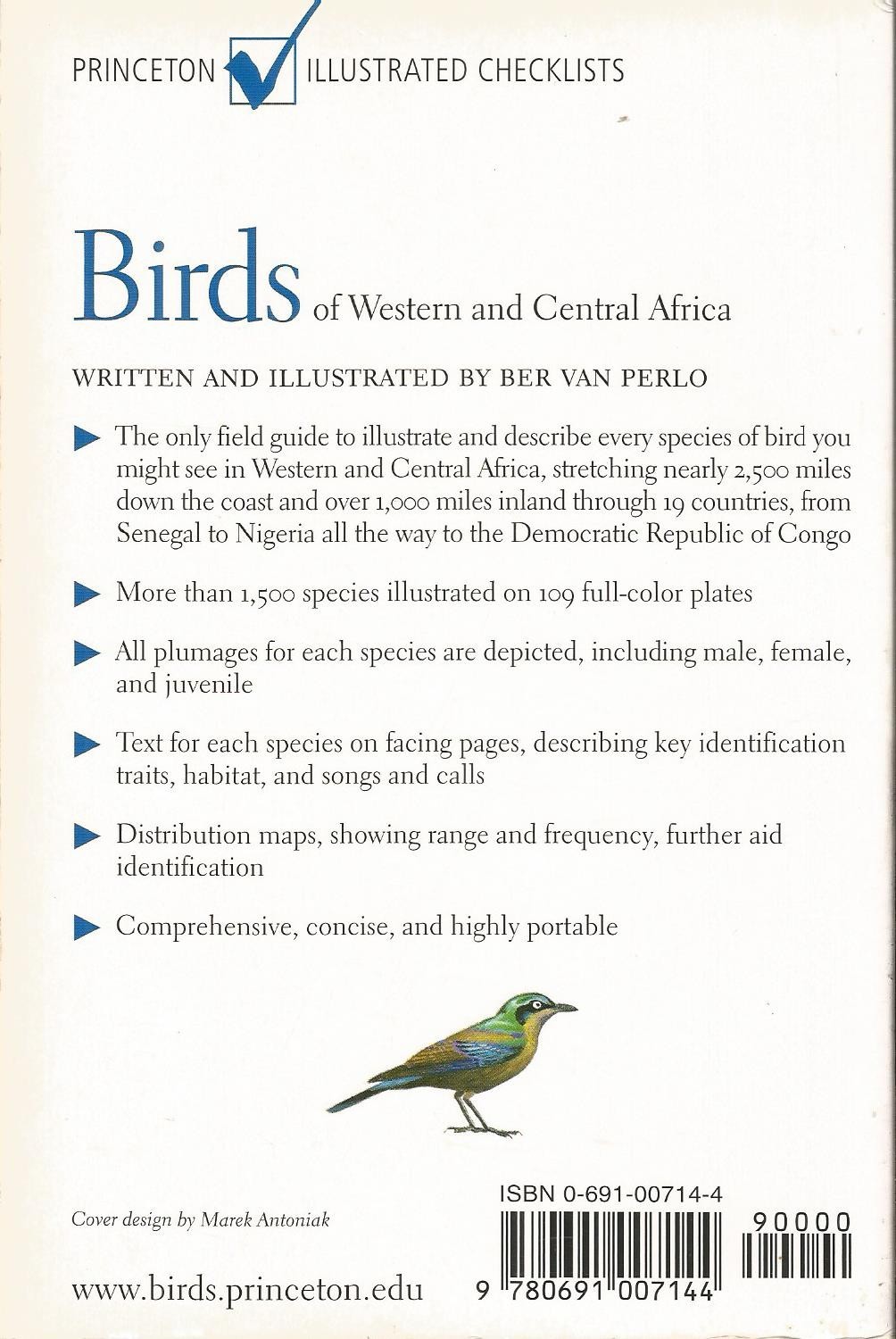 Birds of Western and Central Africa (Princeton Illustrated Checklists) GOOD