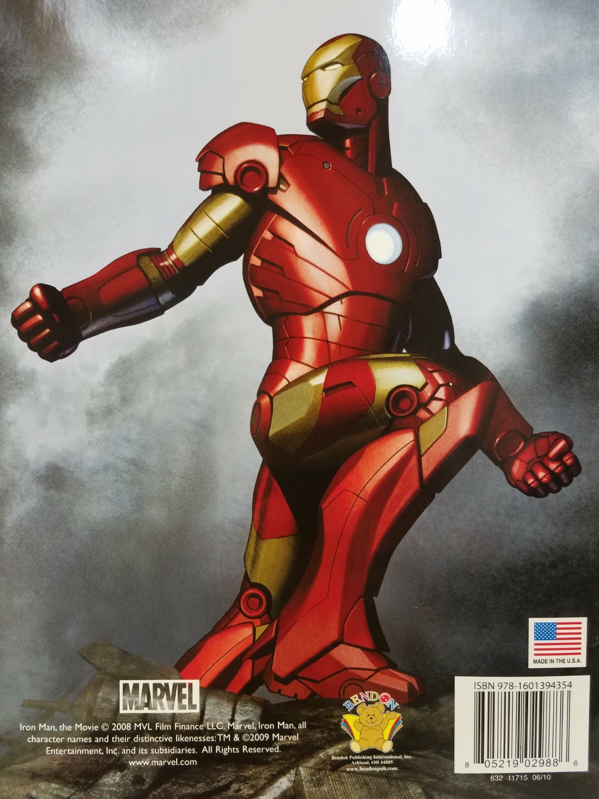 Marvel Iron Man Activity Book Includes 30 Stickers 2008 Bendon Publishing