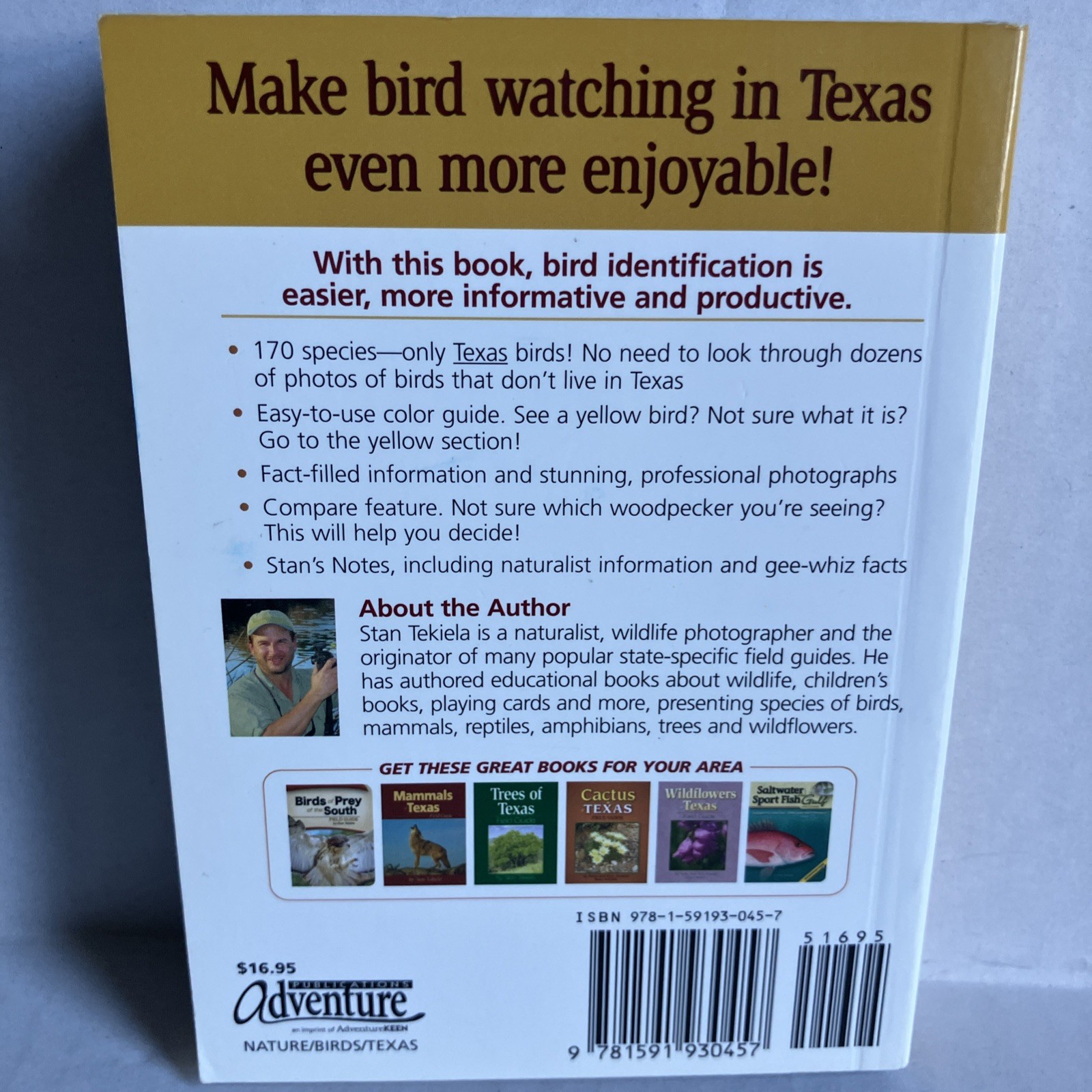 Birds of Texas Field Guide by Stan Tekiela – Nice Condition 2004 Color Travel SZ