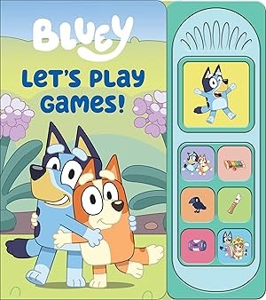 Bluey: Let’s Play Games! Sound Book [With Battery] Brand New