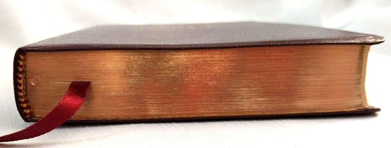 New,Indexed KJV Center Column Reference Bible, Burgundy Leather, RED LETTER,wBox