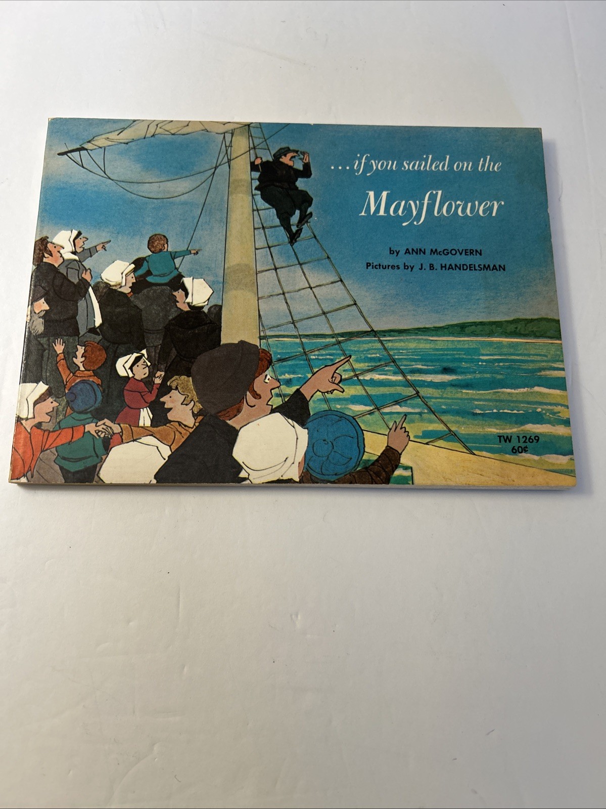 …if you sailed on the Mayflower by Ann McGovern Scholastic Vtg 1969 1st Print