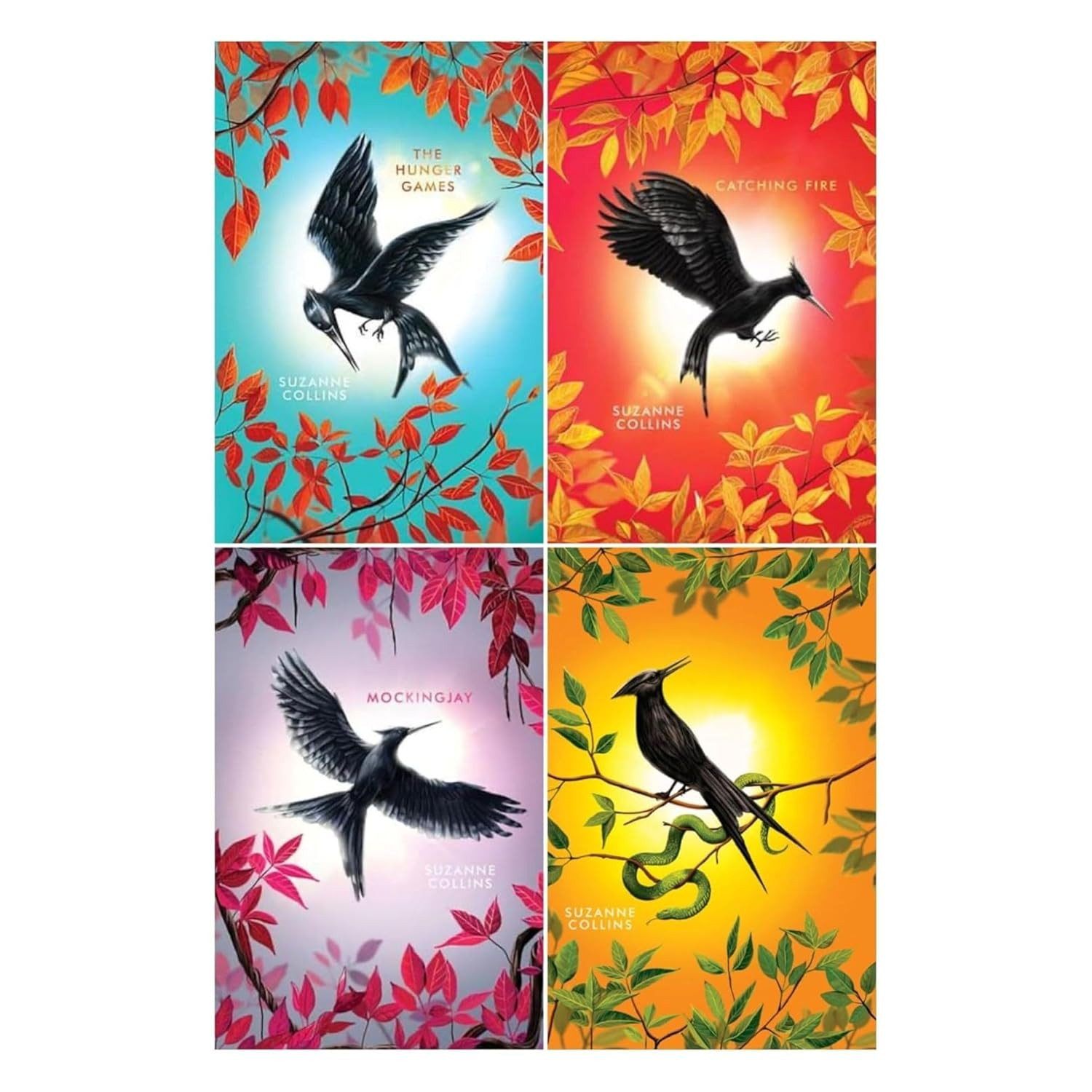 Hunger Games 4 Books Box Set Deluxe Edition with Stenciled Edges (Hunger Games)