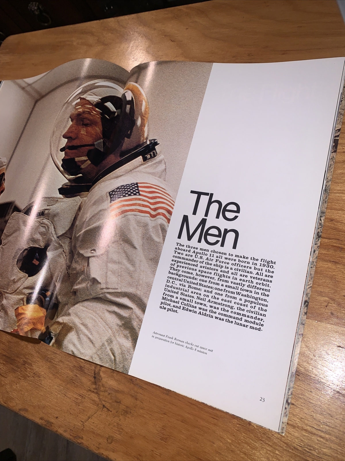 Man On The Moon Booklet Pictures in Color 53 Pages Vintage