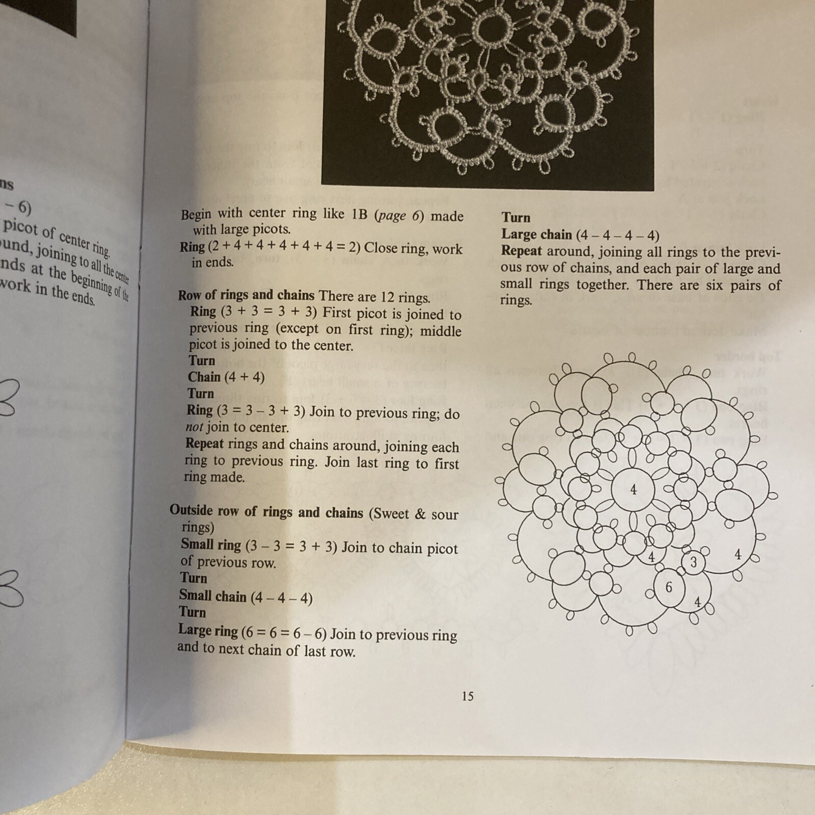 Easy Tatting Dover Crafts: Lace Template Pattern Linden Rozella Florence Book