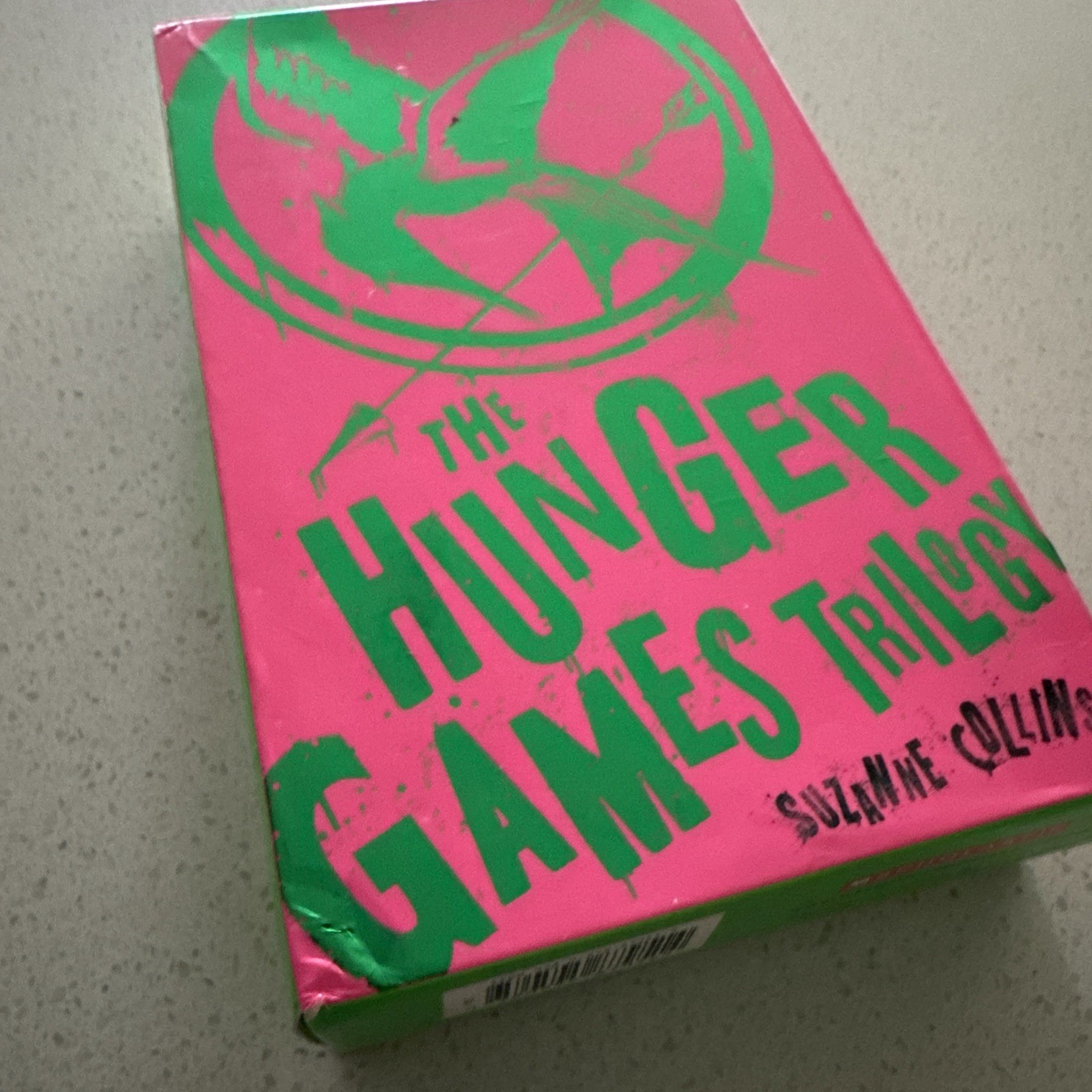 Rare The Hunger Games Neon Trilogy Box Suzanne Collins Paperback Scholastic.