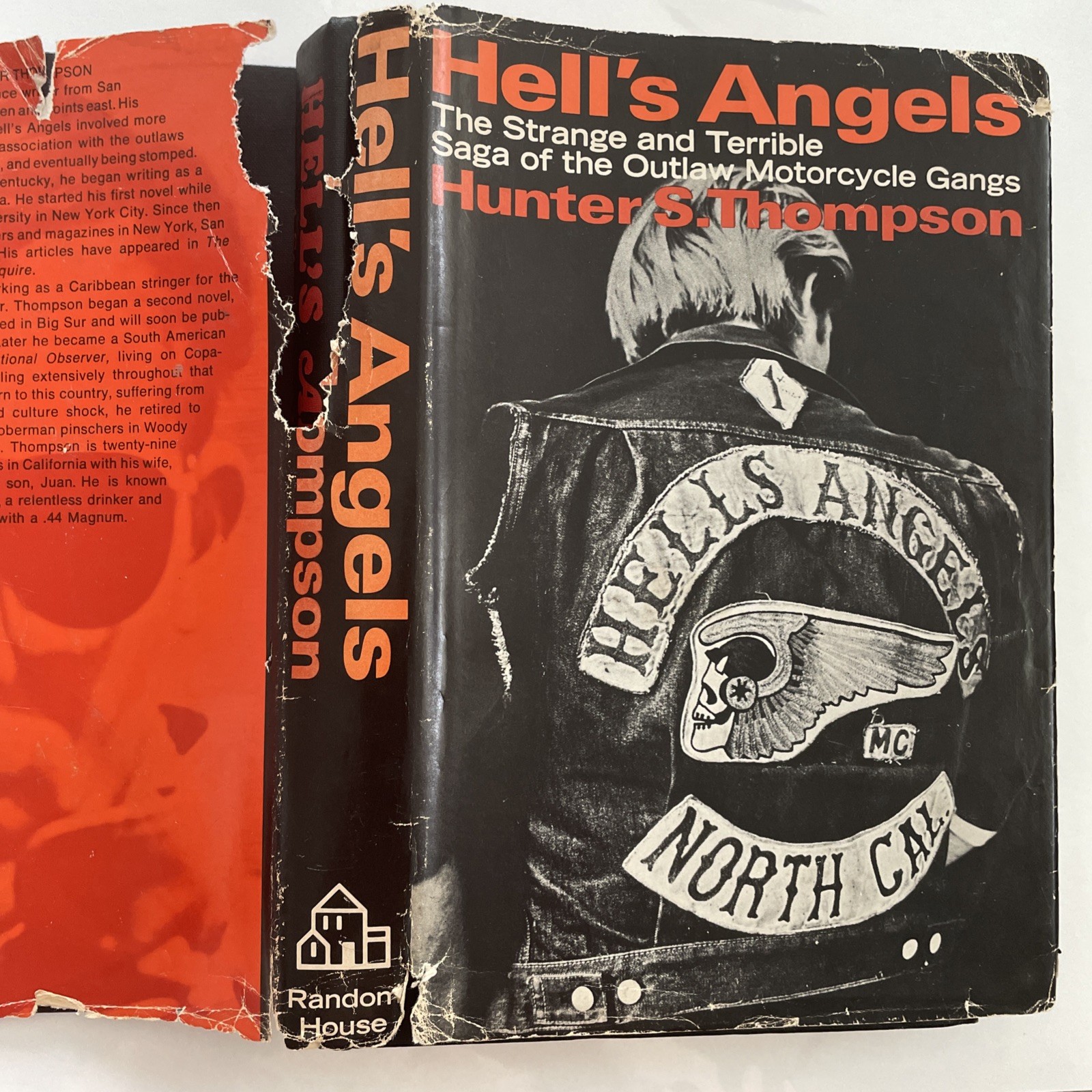 1967 HELL’S ANGELS Hunter S. Thompson, Random House 1 St Book Club Edition Book