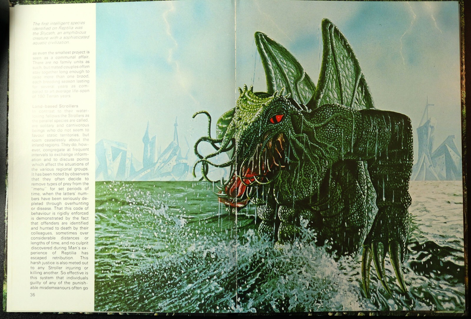 OOP VINTAGE ARTBOOK! Aliens in Space by Steven Caldwell (1988, Hardcover)