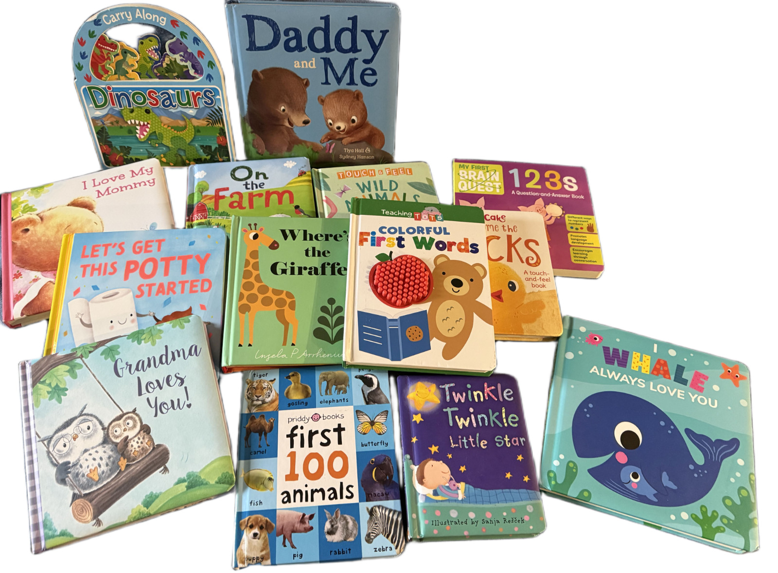 Lot of 12 Children Hardcover Baby Toddler Daycare Kids Board Books *Random Mix*
