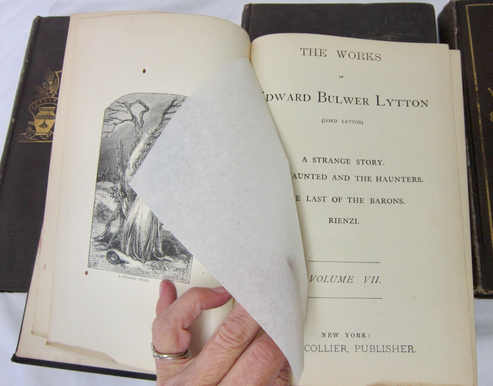 Bulwer’s Works Lot of 7 Books Volume 2-9 (missing 1 & 7) Edward Bulwer Lytton