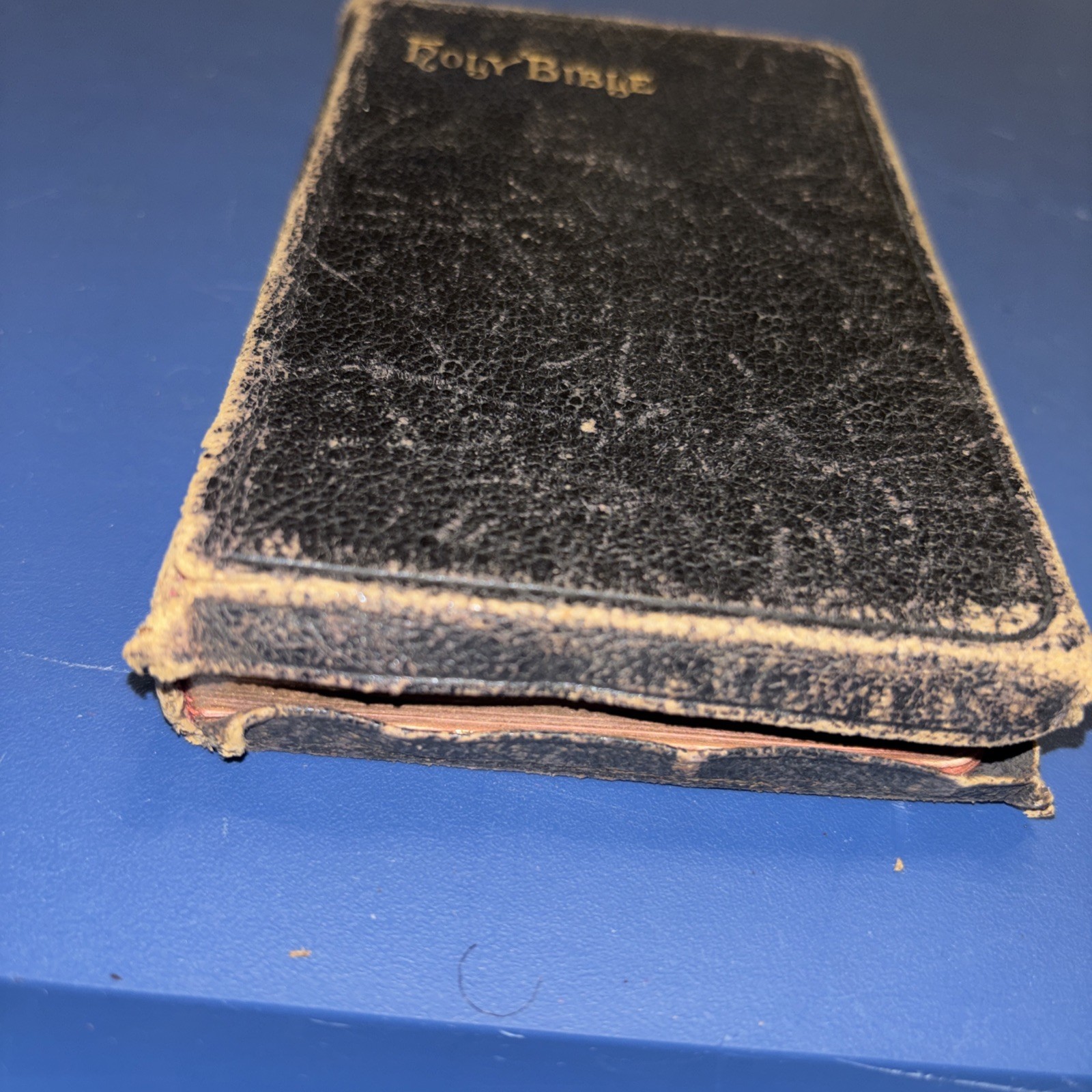 Antique 1898 Oxford Holy Bible KJV Pocket Bible Maps Gilt Edges 5.5″x3.5″