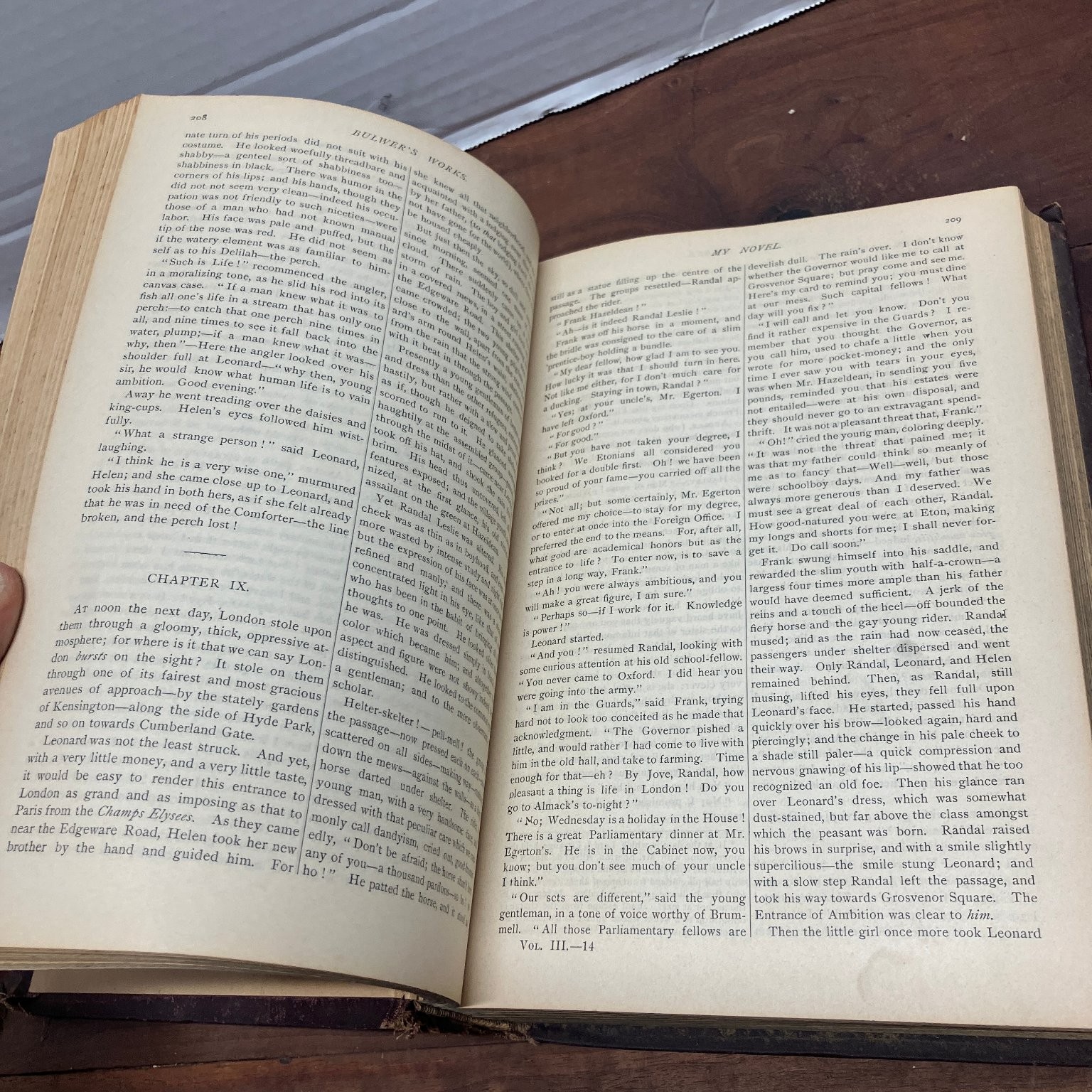 Bulwer’s Works Vol III Edward Bulwer Lytton My Novel Zicci Rhine P.F. Collier