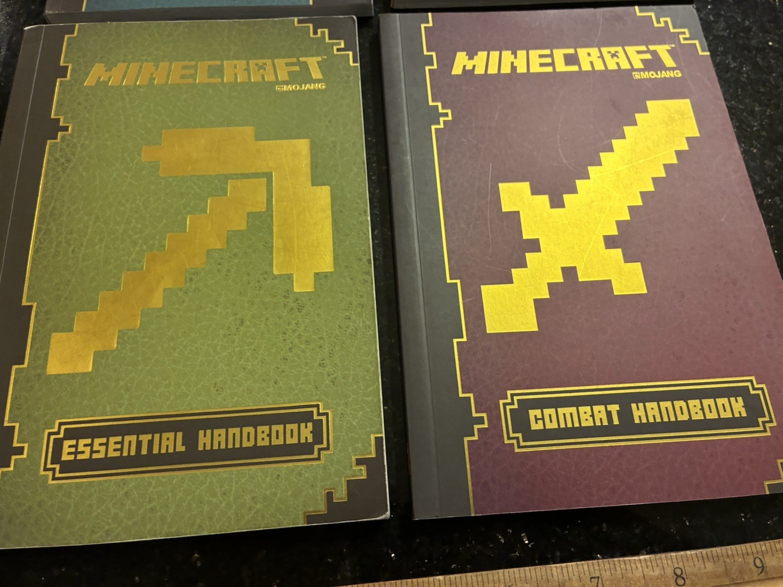Minecraft Mojang Handbook Set of 4 Paperback Combat/Redstone/Essential/Construct