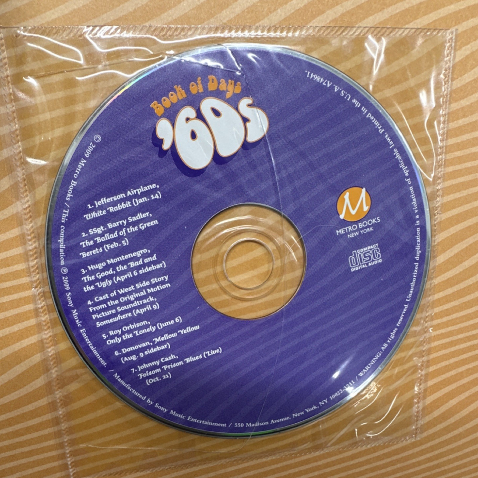 Book of Days ’60s by Rich Appel & Harvey Solomon, Hardcover, Includes CD