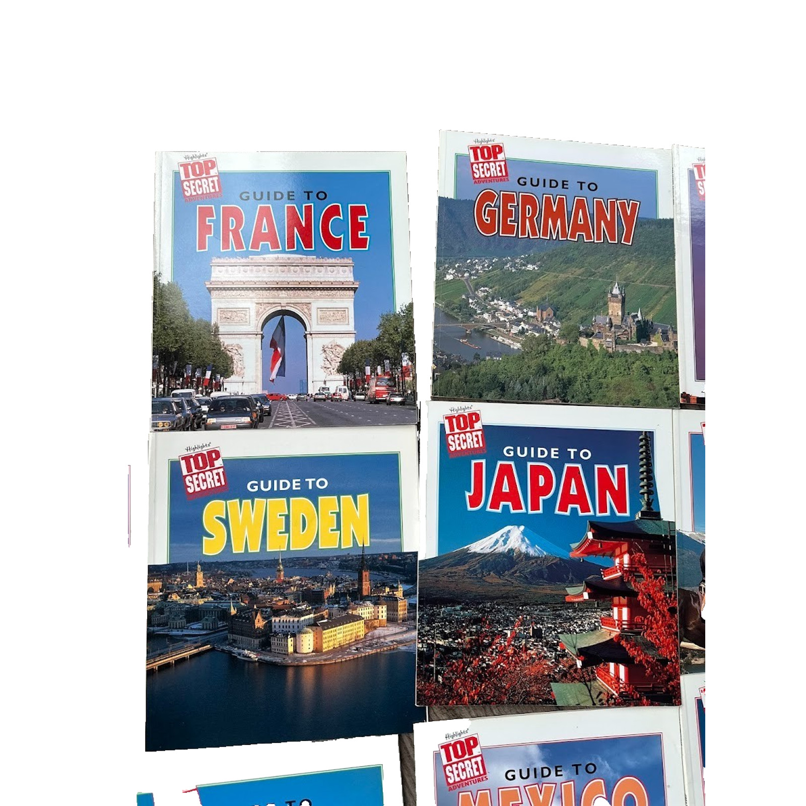 Lot of 11 Books Highlight Top Secret Guide to Countries Homeschool Education