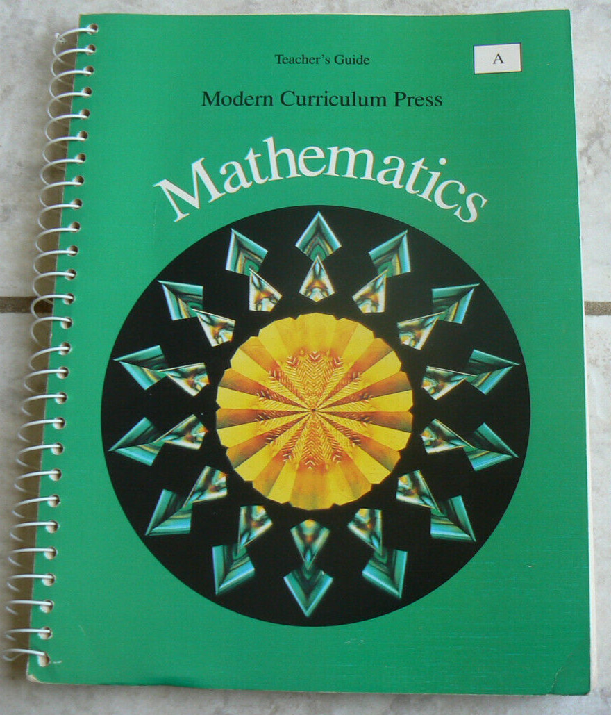 Modern Curriculum Press MCP MATH A, gr. 1 Teacher’s Edition TE, 1994 LN Spiral
