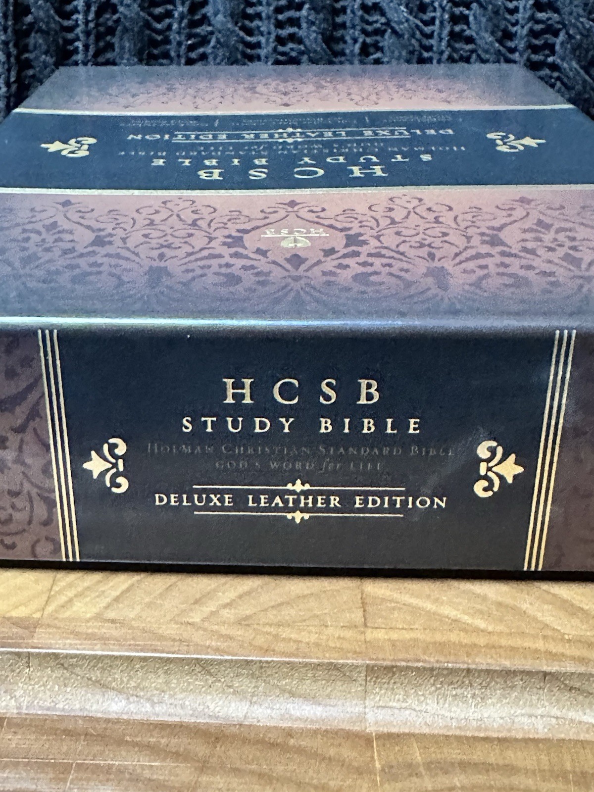 NEW: HCSB Study Bible – Deluxe Leather Edition – Premium Black Cowhide – NIB