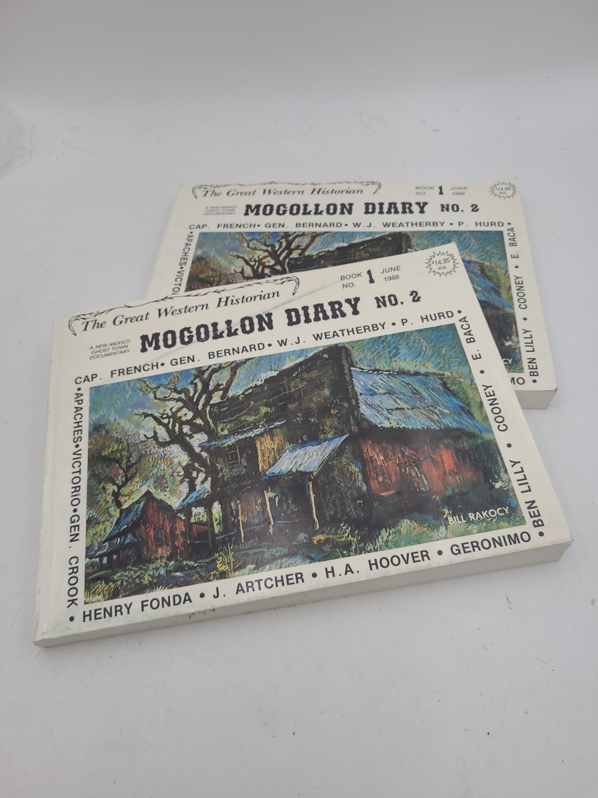 Signed + Drawing – Mogollon Diary: 1877-1977 – William Rakocy Trade Paperback/2