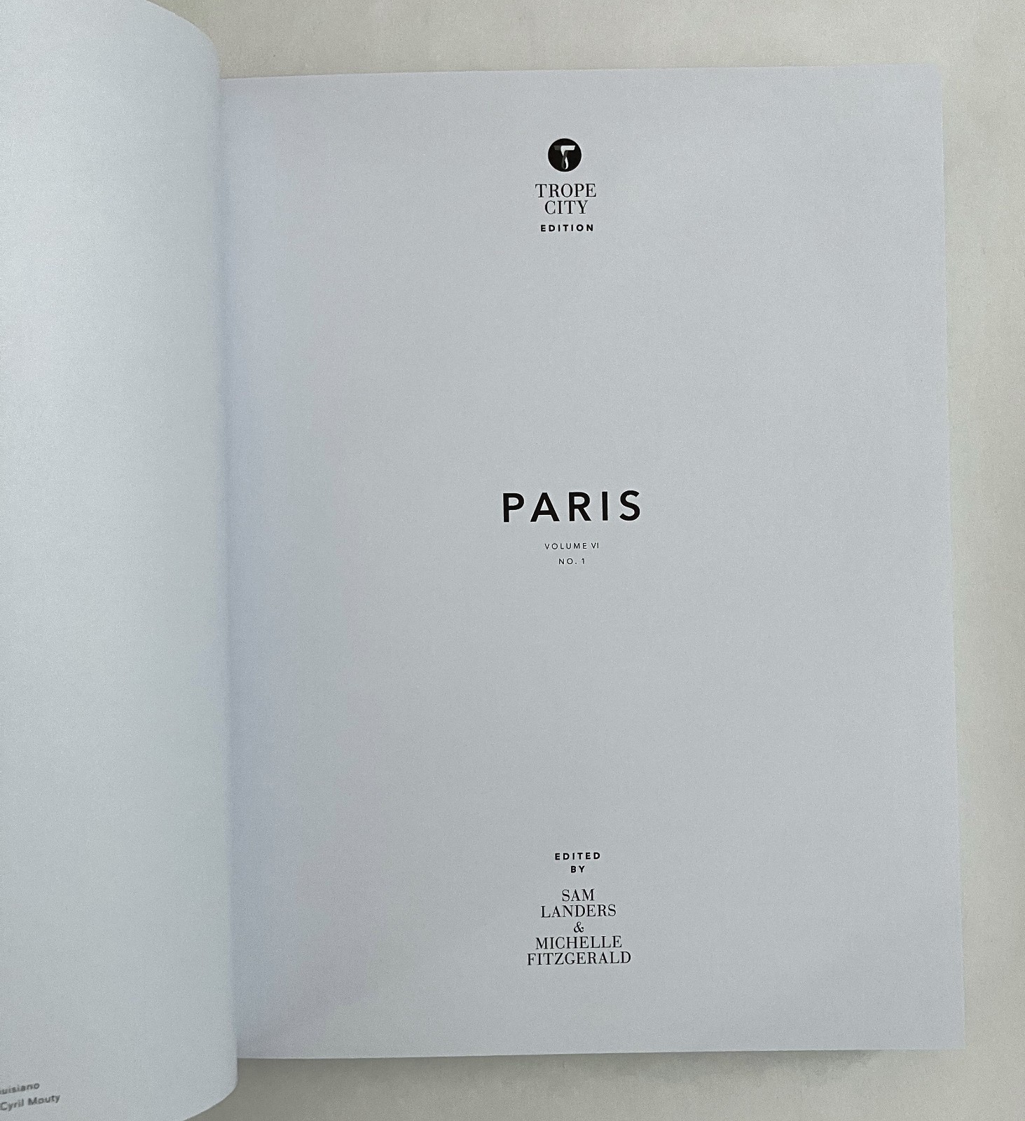 Trope Paris City Edition Book HC Photography Coffee Table Decor Modern Art