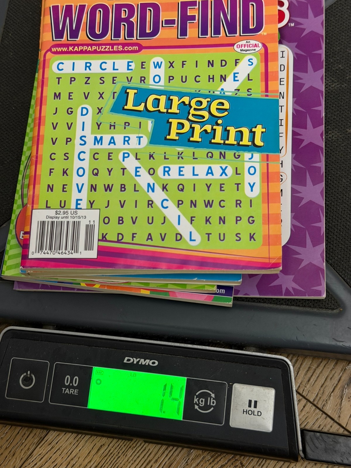 Puzzle Book Lot 6 Large Print Word Find Sudoku Crossword Kappa Puzzles