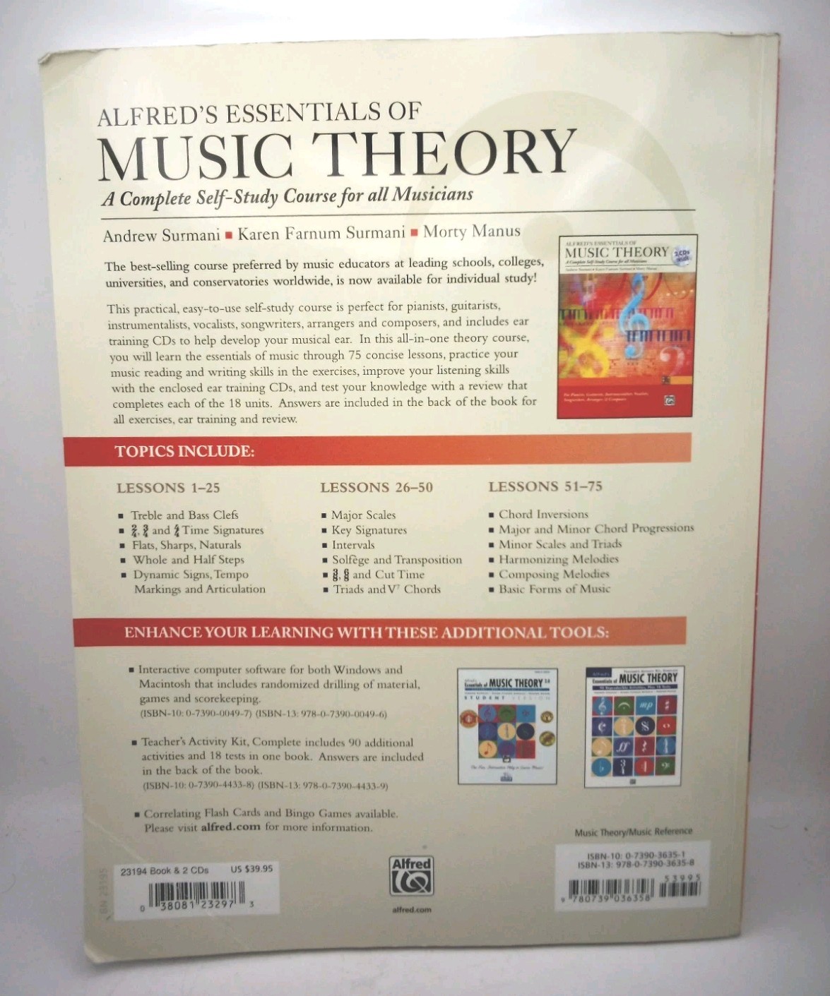 Alfred’s Essentials of Music Theory: A Complete Self-Study Course – INCLUDES CDs