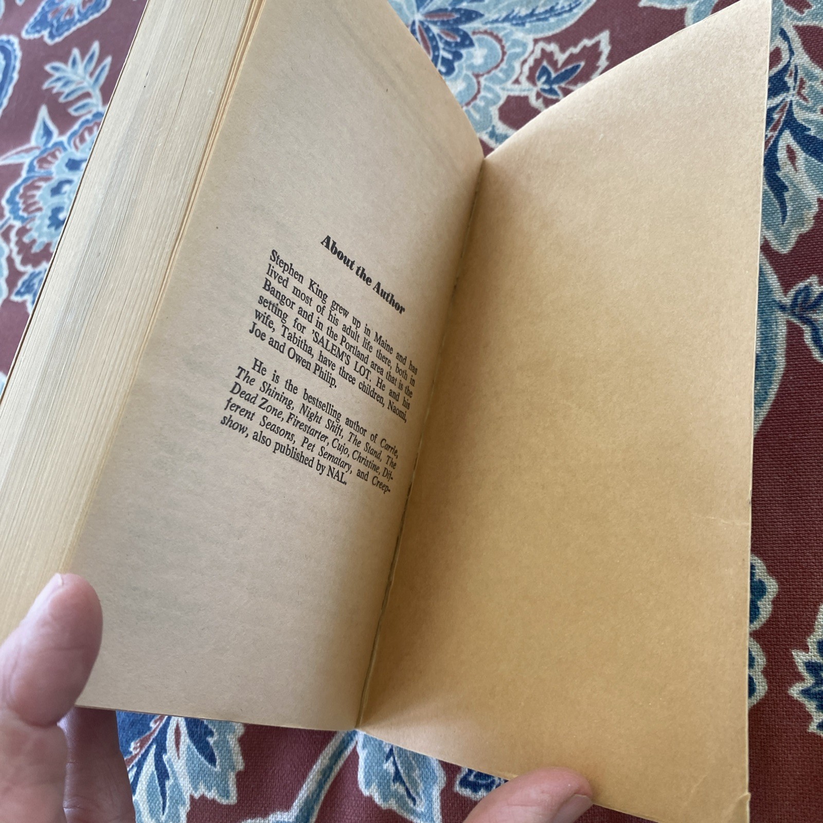 Salem’s Lot by Stephen King, First Signet printing, 1976 paperback. Good.