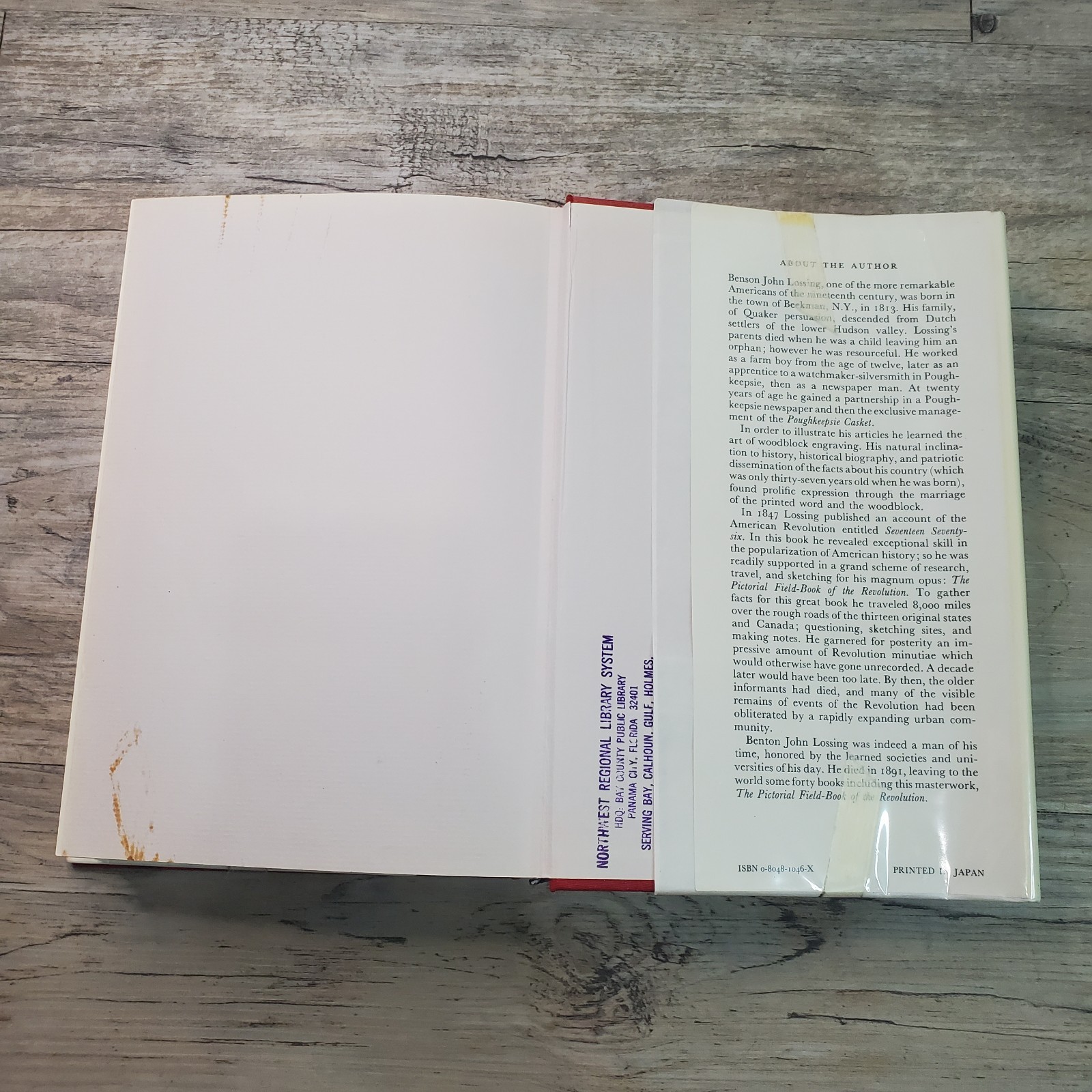 Benson Lossing Pictorial Field-Book Revolution Vol 2 Only 1972 Tuttle DAMAGED