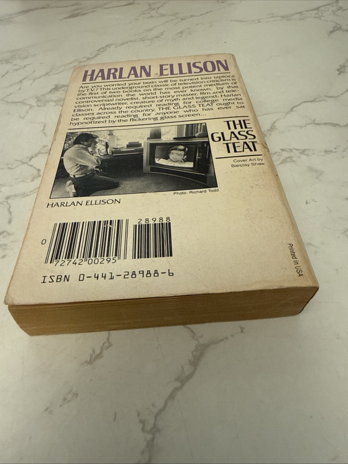The Glass Teat By Harlan Ellison Ace Paperback 1983