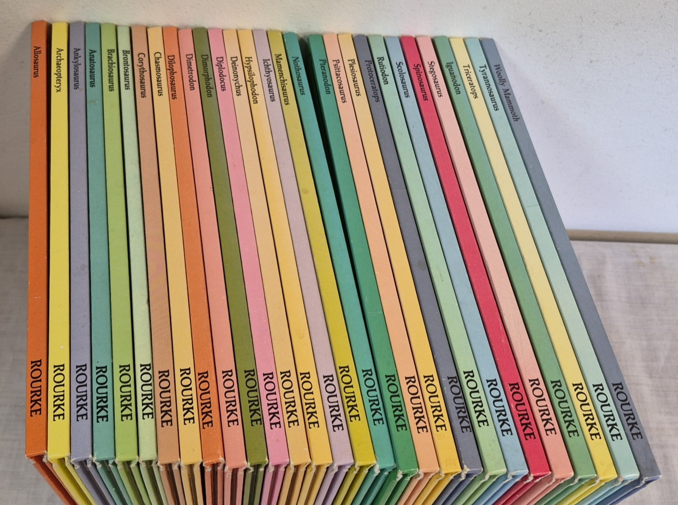 Rare Vintage 29 Rourke Hardcover 80’S Dinosaur Library Series Books Set