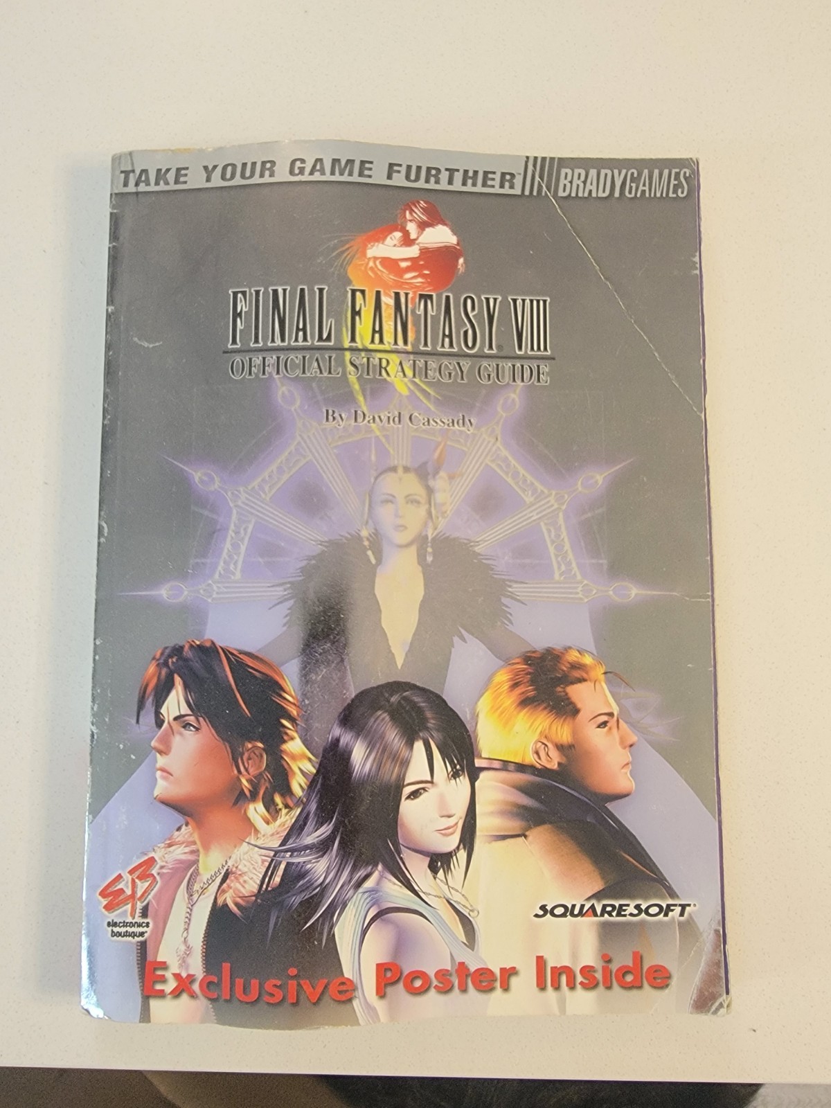 Final Fantasy VIII 8 Official Strategy Guide Book EB Games Foil Cover