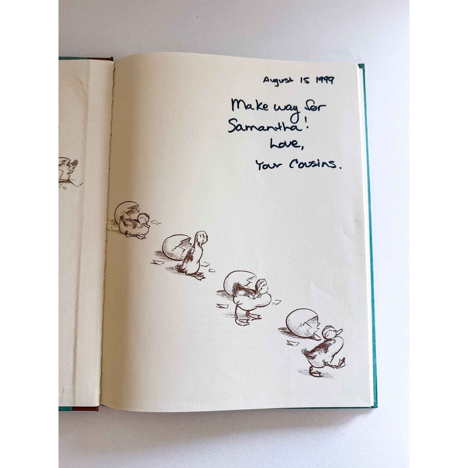 Make Way for Ducklings Robert McCloskey Hardcover 1999 Viking Press Boston Ducks