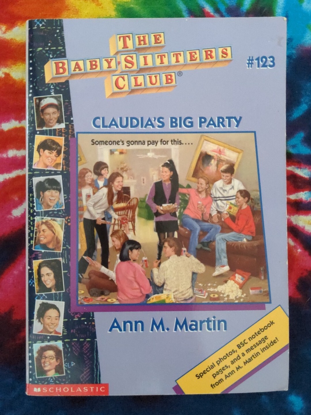 Claudia’s Big Party (Ann M. Martin, 1998) #123 BABY-SITTERS CLUB Paperback Book