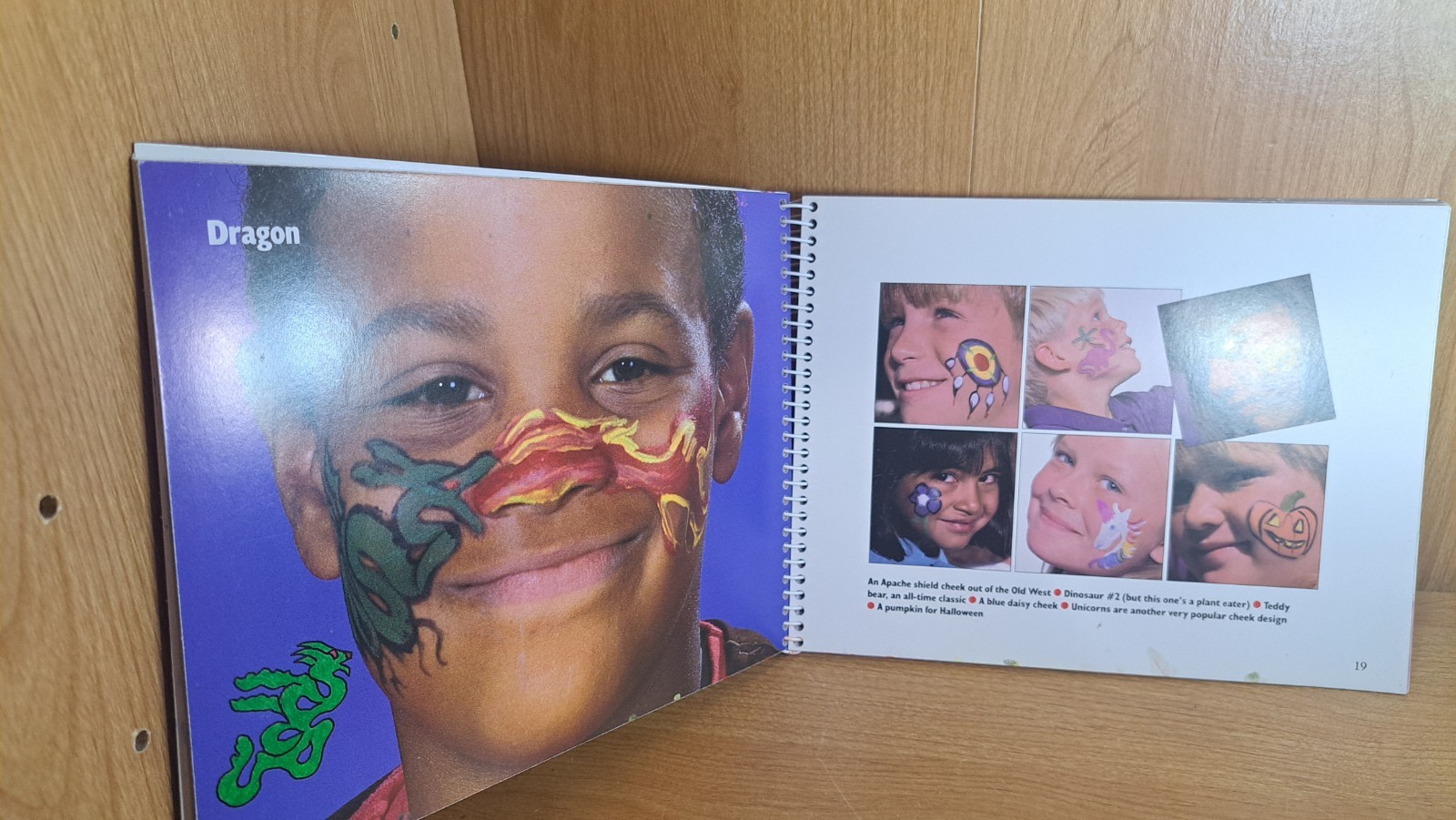 Face Painting by Klutz Editors 1990, Spiral Book (no Paint)