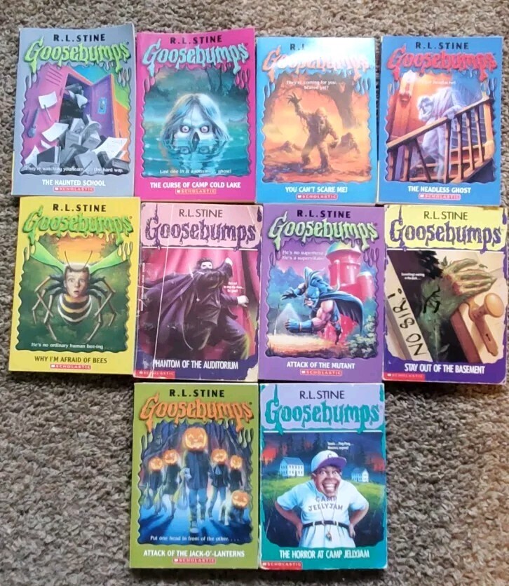 Goosebumps Books – Lot of 10 – Random mix/Unsorted