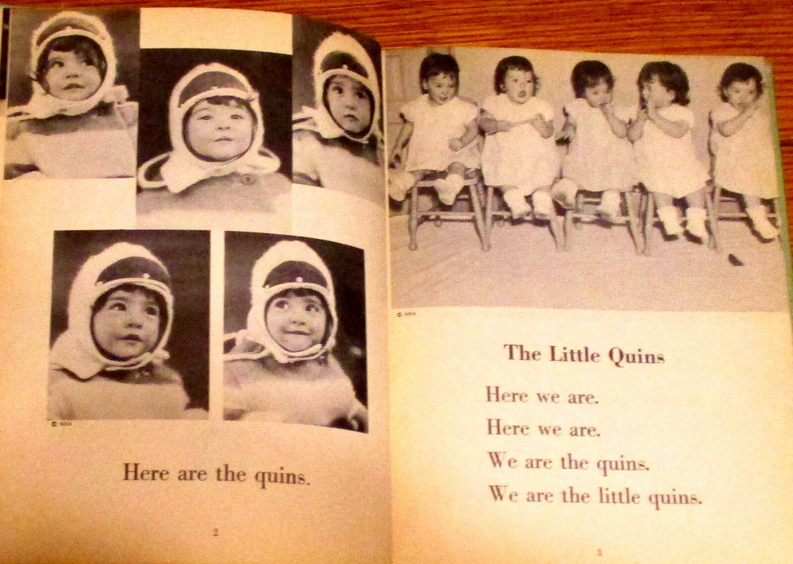 The Quins’ Book SIGNED by Jean Ayer 1937 114 Pages H/C Photograph Book RARE!!