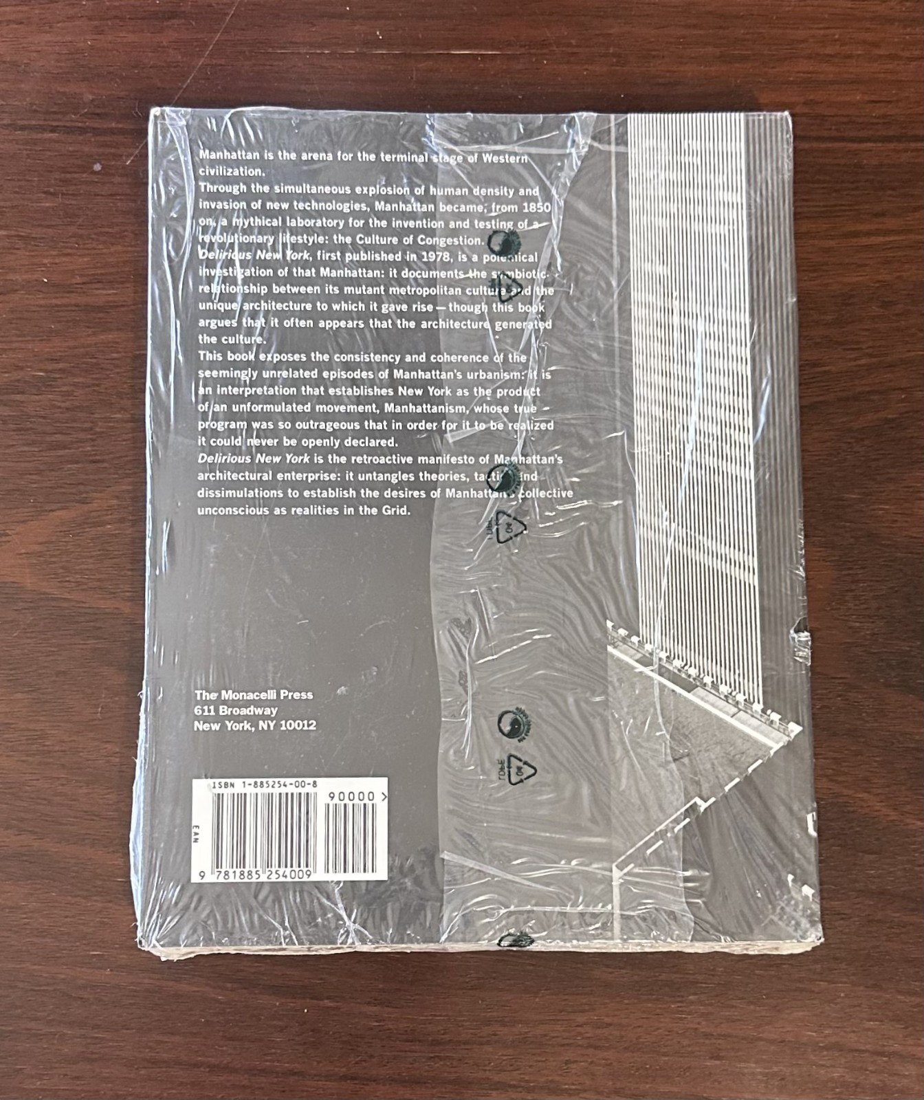 Rem Koolhaas Delirious New York ISBN 1885254008 new in wrapper