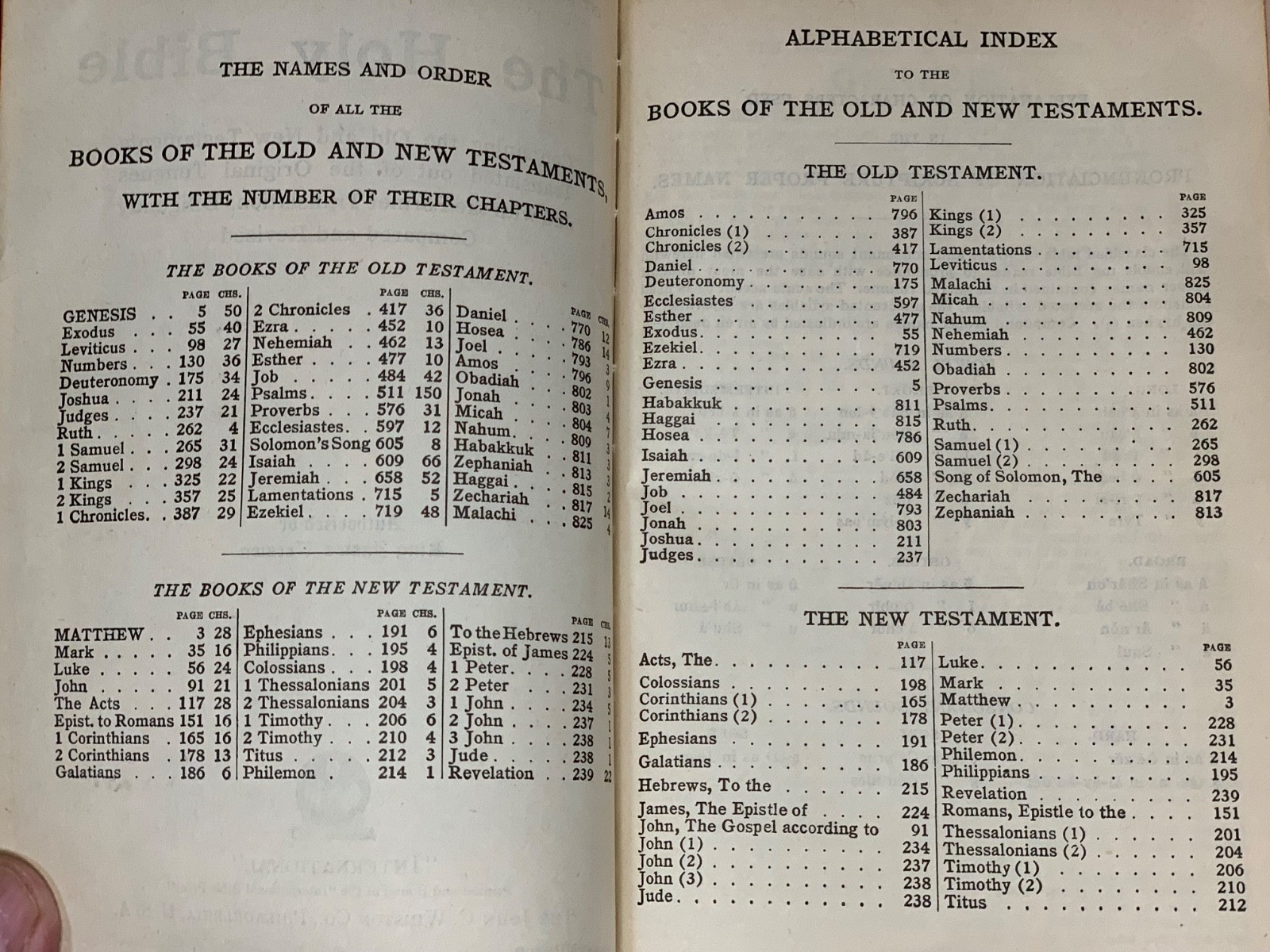 THE HOLY BIBLE King James Version SELF-PRONOUNCING 1940s National Bible Press