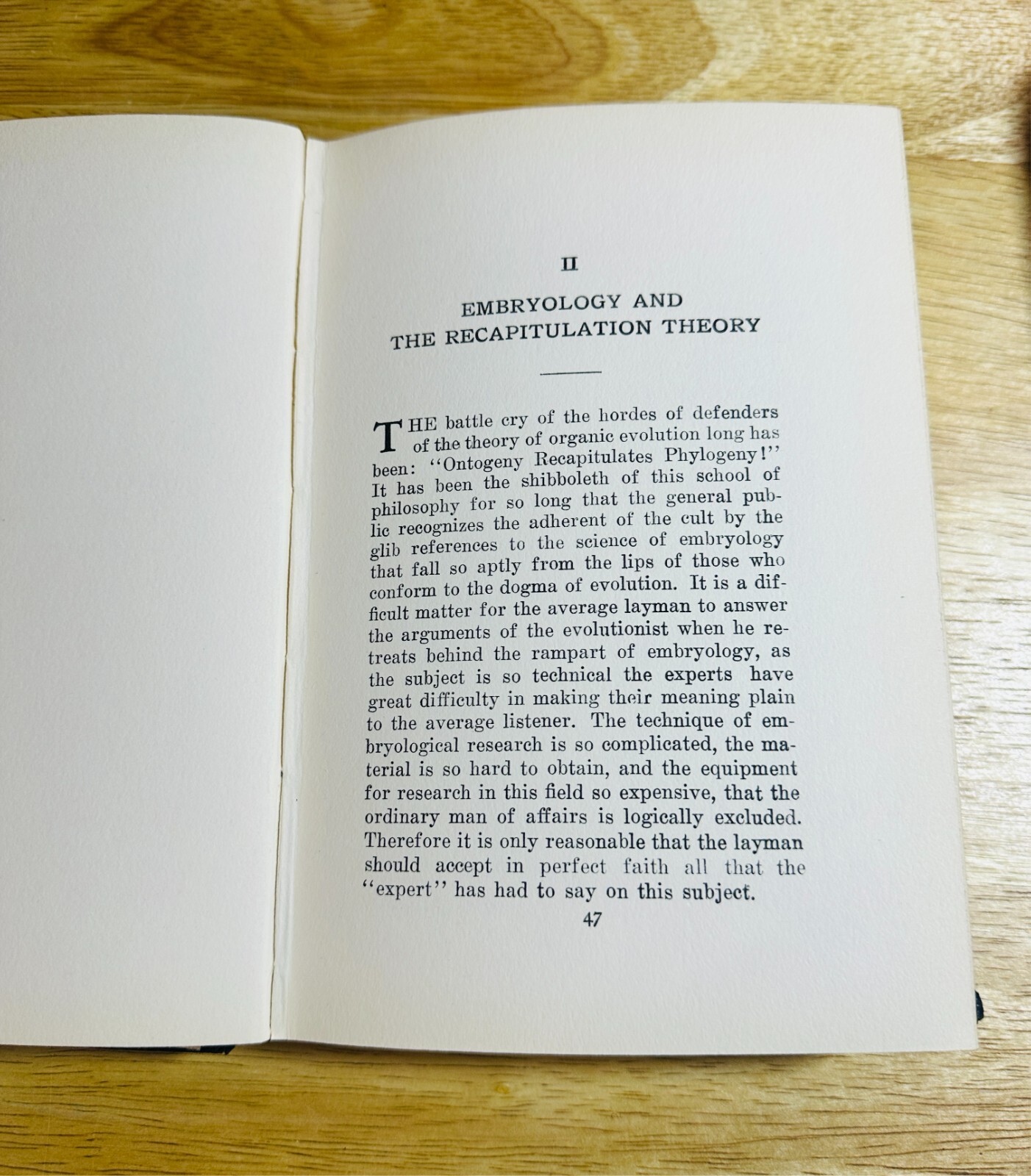 The Theory of Evolution & Facts of Science by Harry Rimmer 4th Ed. 1939 HC Book
