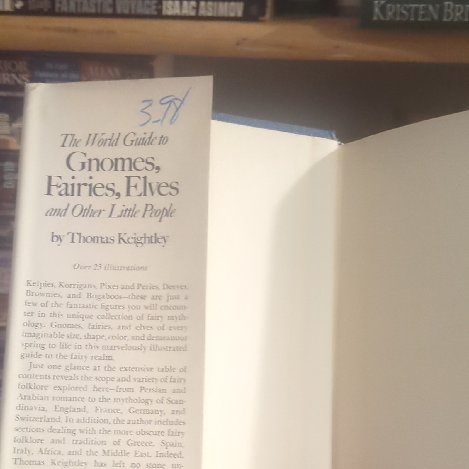 Thomas Keightley The World Guide to Gnomes, Fairies, Elves HC 1978 Avenel Illus.