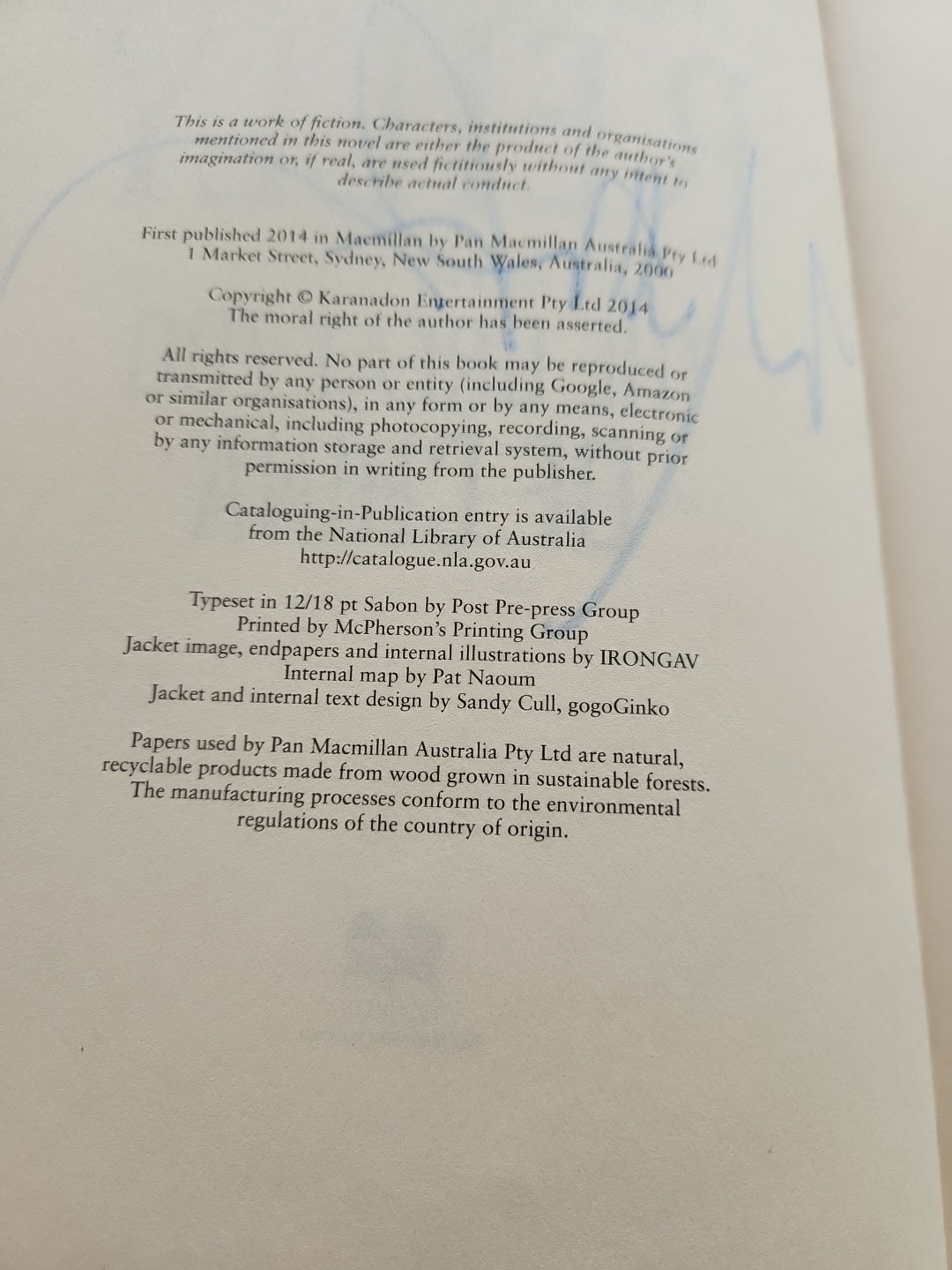 The Great Zoo Of China By Matthew Reilly Hardcover Book Signed Missing DJ
