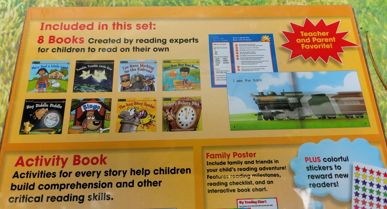 Favorite Songs Rhymes Box Set Newmark Learning Common Core Books Stickers Cards