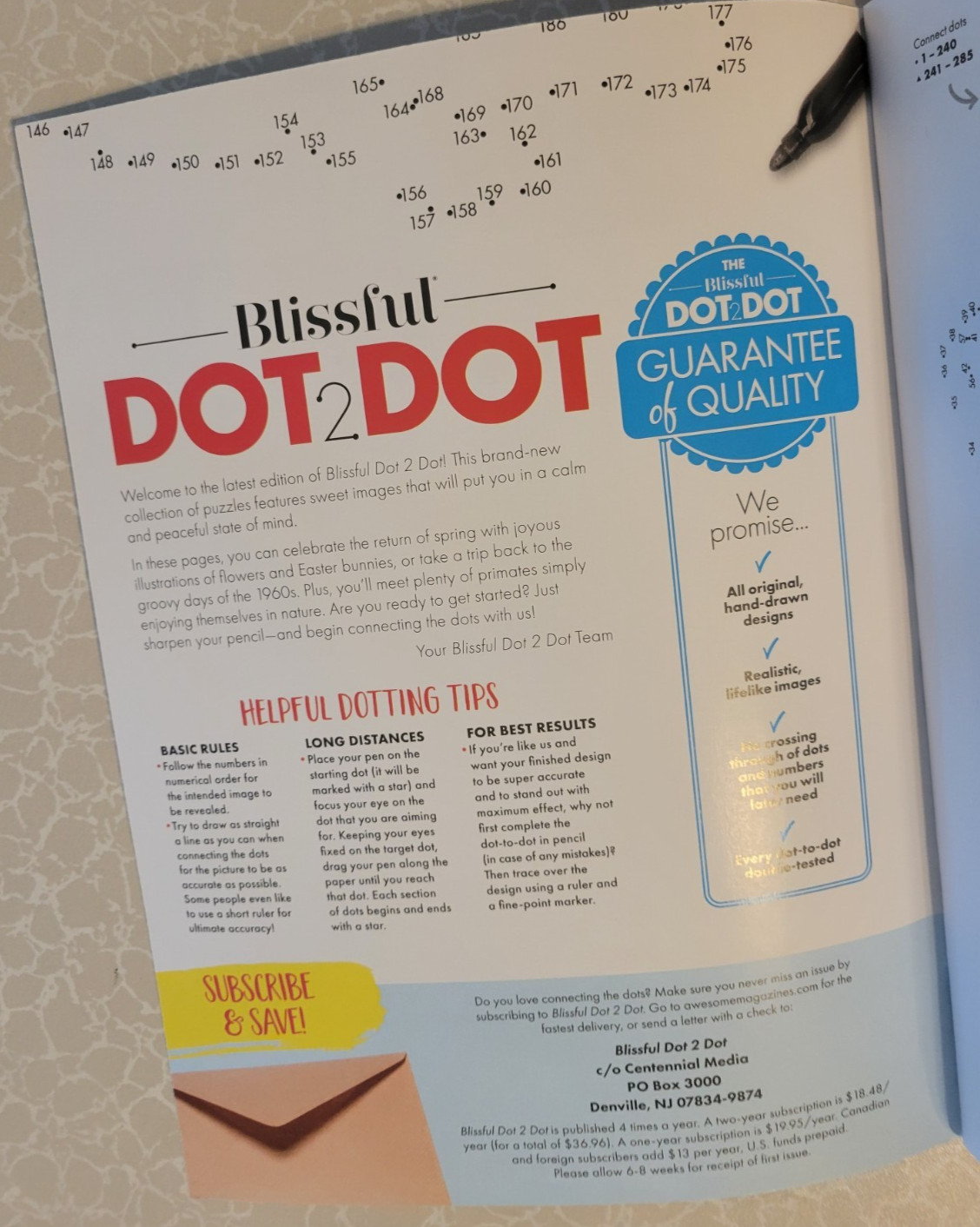 BLISSFUL DOT 2 DOT Relax & Unwind 32 ORIGINAL DESIGNS! Flowers, Animals & More!