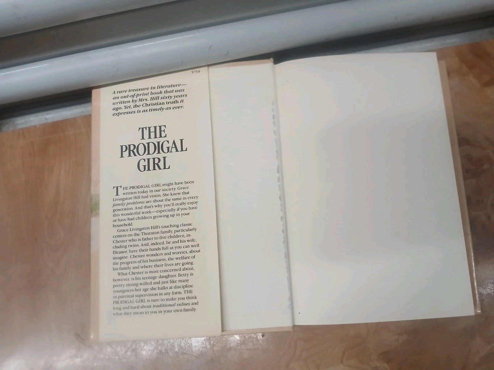 The Prodigal Girl-Grace Livingston Hill-HC-1989 Special Family Bookshelf Edition
