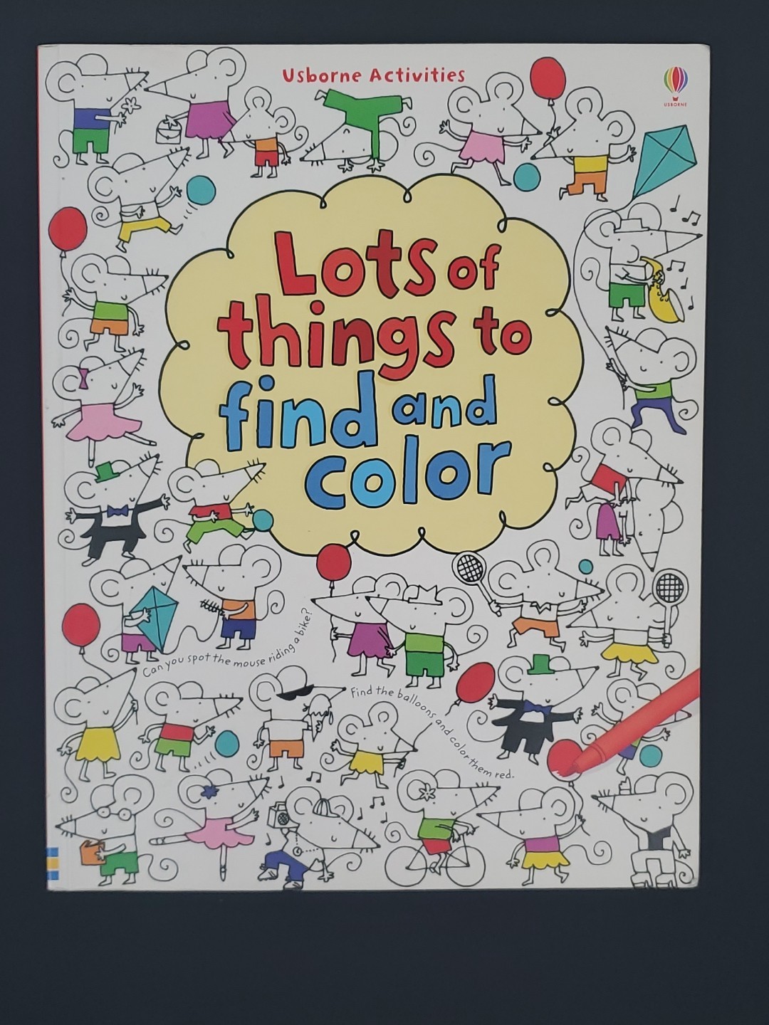 Lots of Things to Find and Color Fiona Watt Trade Paperback Usborne Activities
