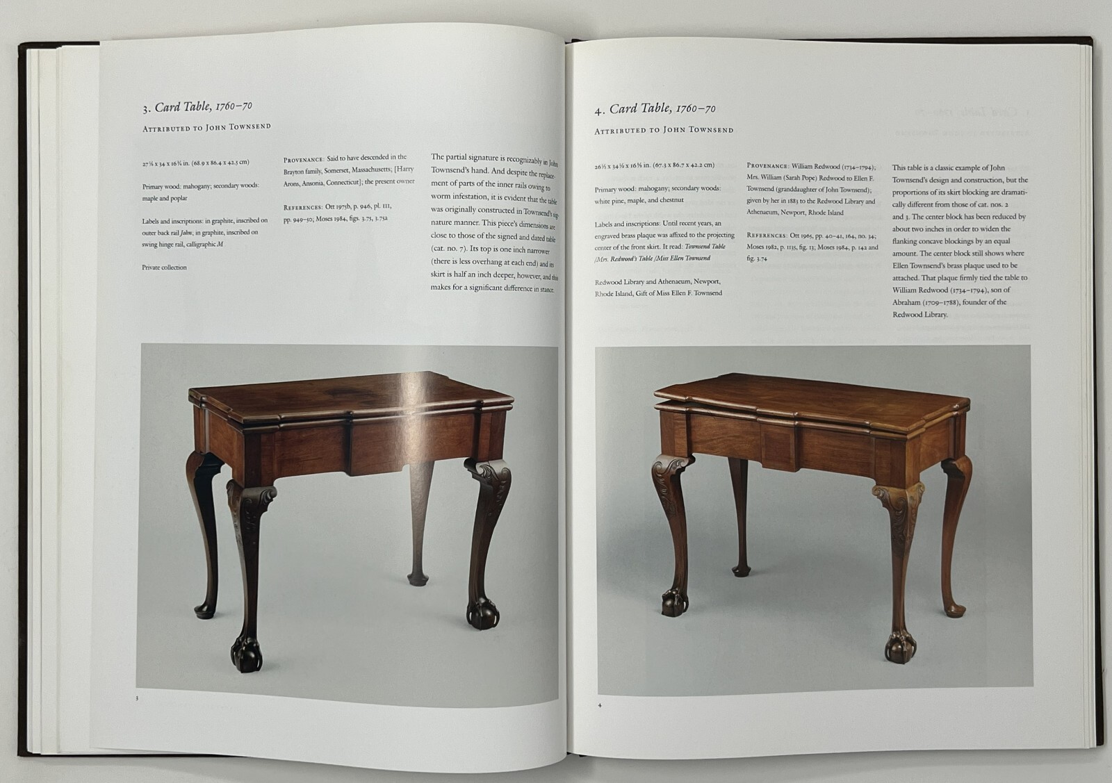 John Townsend: Newport Cabinetmaker by Morrison Heckscher – 2005 HC/DJ – The Met