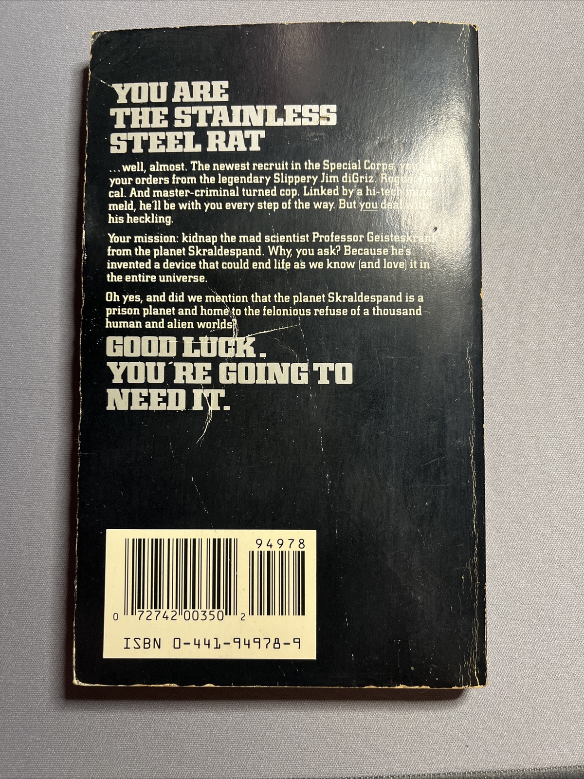 You Can Be The Stainless Steel Rat, A Role playing Adventure By Harry Harrison