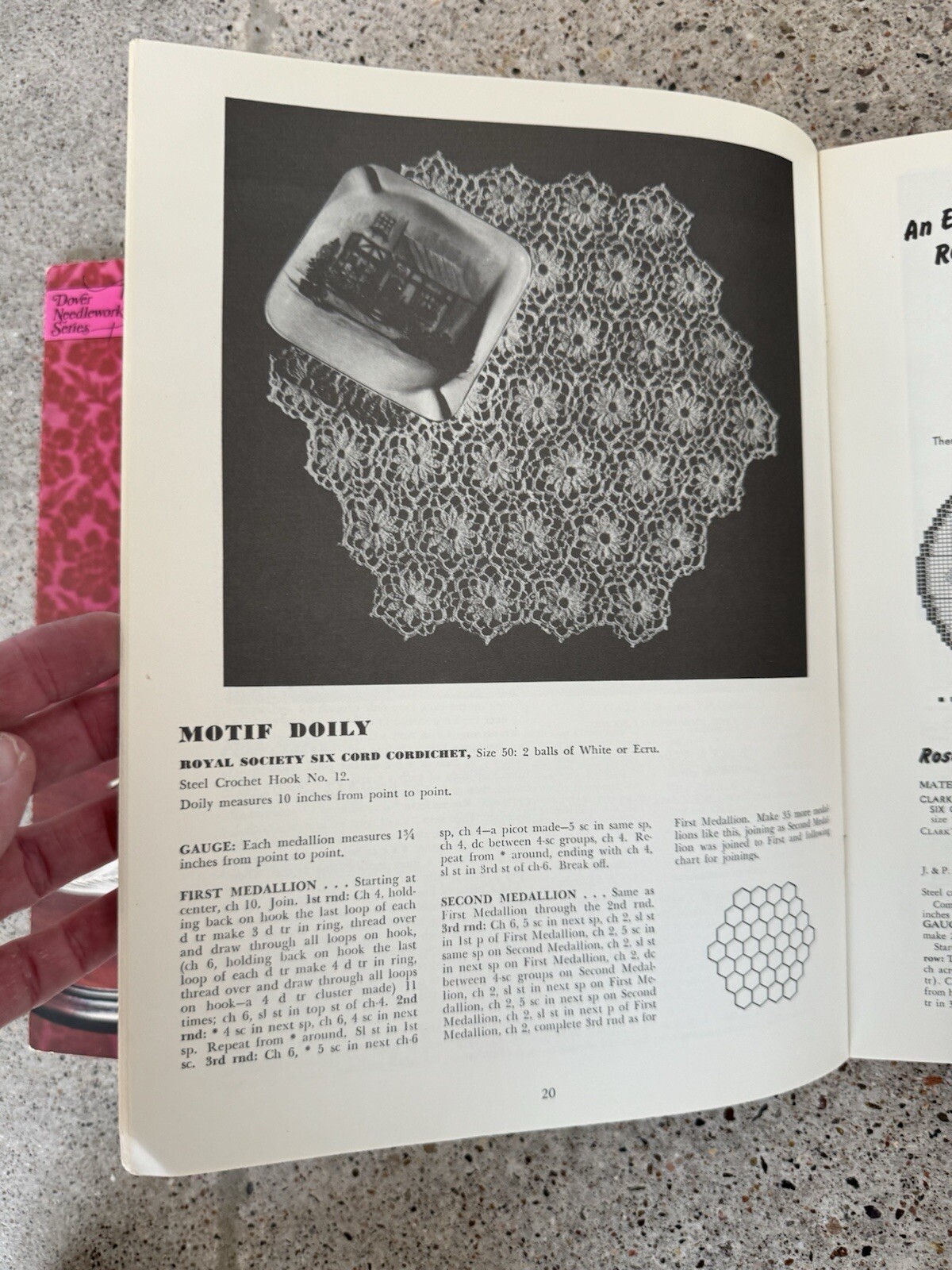 Rita Weiss Floral Doilies for Crocheting and Crocheting doilies book set craft