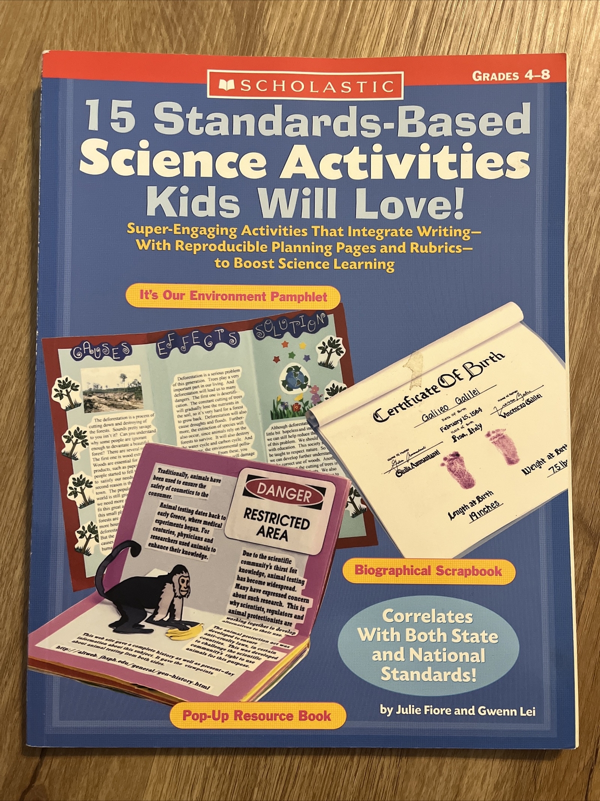 15 Standards-based Science Activities (Unused Workbook) by Fiore and Lei