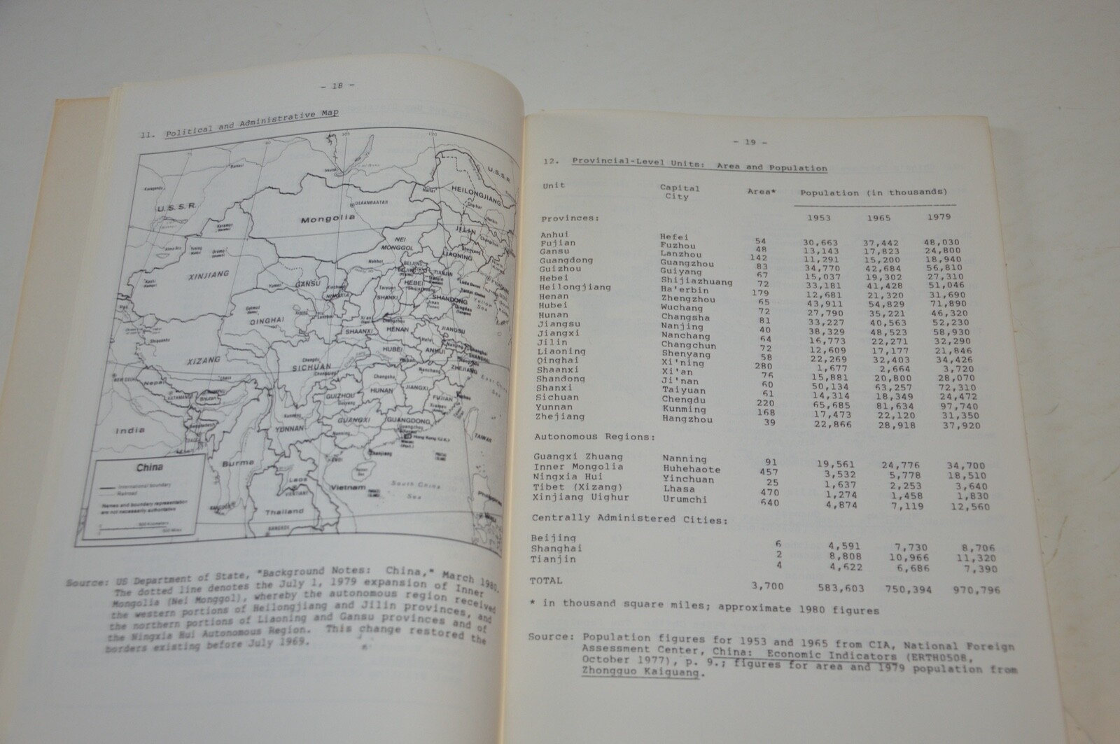 The People’s Republic of China A Basic Handbook by Richard C. Bush 1982 3rd Ed.